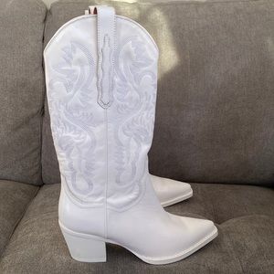 free people white dagger boots Jeffrey Campbell cowboy